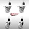 Service Caster 3'' SS Nylon Swivel 1-7/8'' Expanding Stem Caster Set 2 Total Lock Brakes, 4PK SCC-SSEXTTL20S314-NYS-2-S-2-178 - alternate 4
